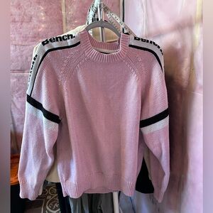 Bench Women's Light Pink Crew Knit Sweater